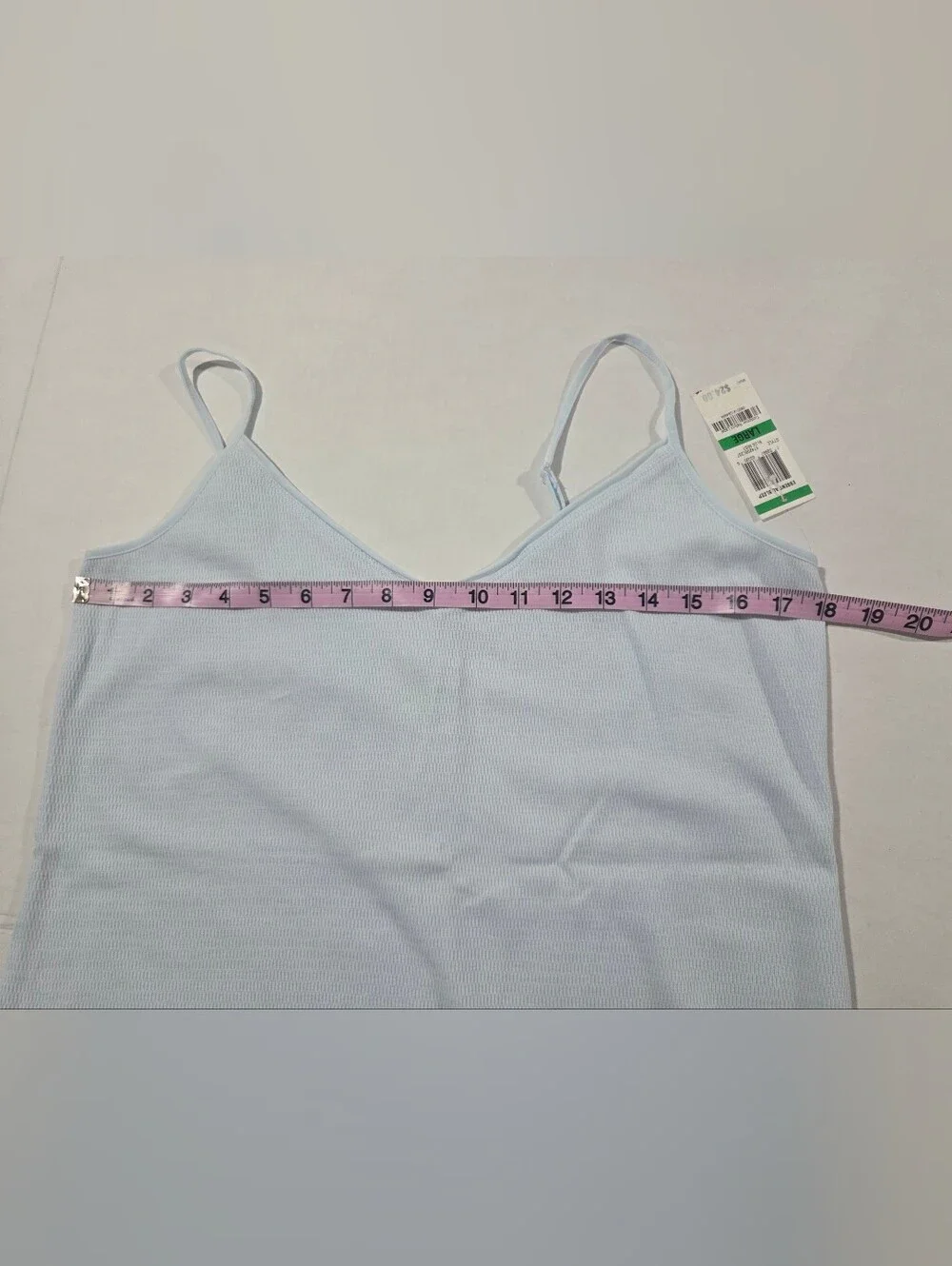 Alfani Light Blue Ribbed Cami & Pant Sleep Set
